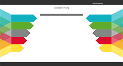 Desktop Screenshot of october17.org